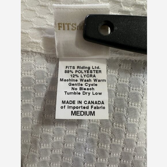 FITS White Show Shirt NWOT Medium - Picture 5 of 5